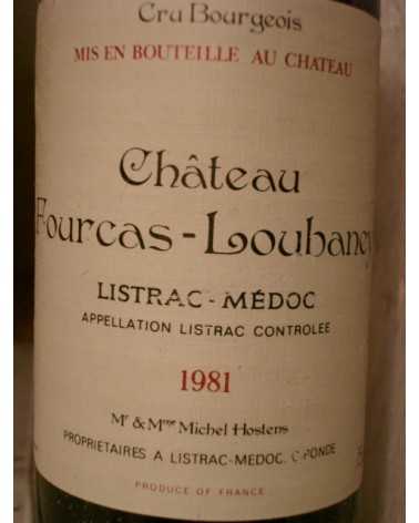 CHATEAU FOURCAS LOUBANEY 1981 LISTRAC