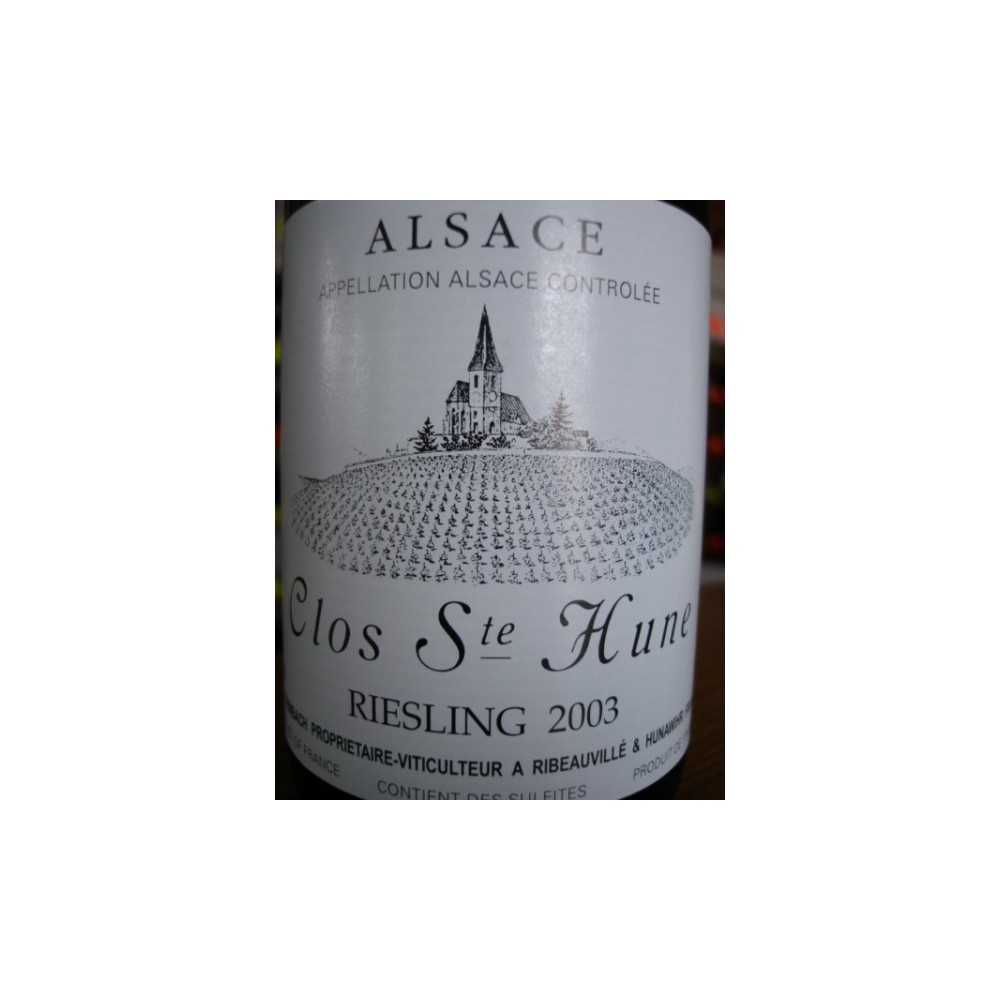 RIESLING CLOS SAINTE HUNE 2003 TRIMBACH RIESLING CLOS SAINTE HUNE 2003 TRIMBACH