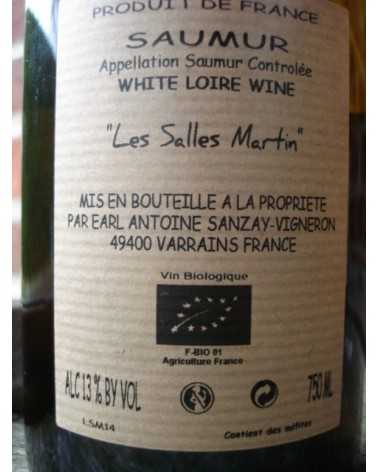 SAUMUR BLANC LES SALLES MARTIN ANTOINE SANZAY 2014