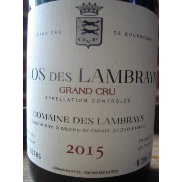 CLOS DES LAMBRAYS Grand crû 2015