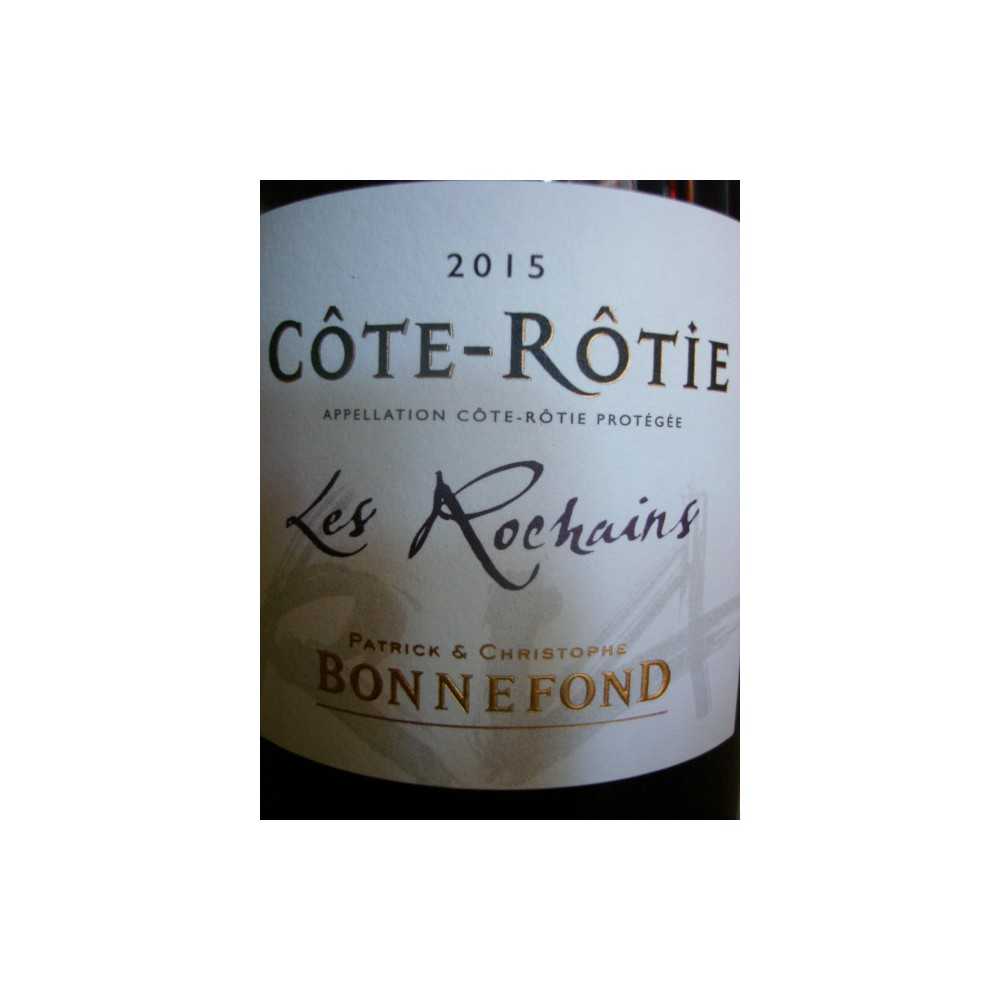 COTE ROTIE Les Rochains Domaine de Bonnefond 2015