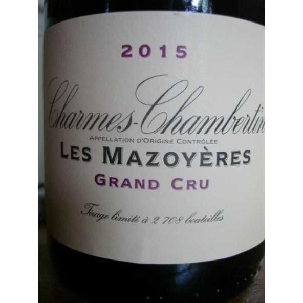 CHARMES CHAMBERTIN Les Mazoyeres LA VOUGERAIE 2015