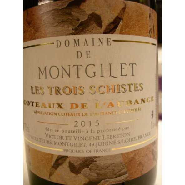 COTEAUX DE L'AUBANCE Domaine de Montgilet Les Trois SCHISTES 2014