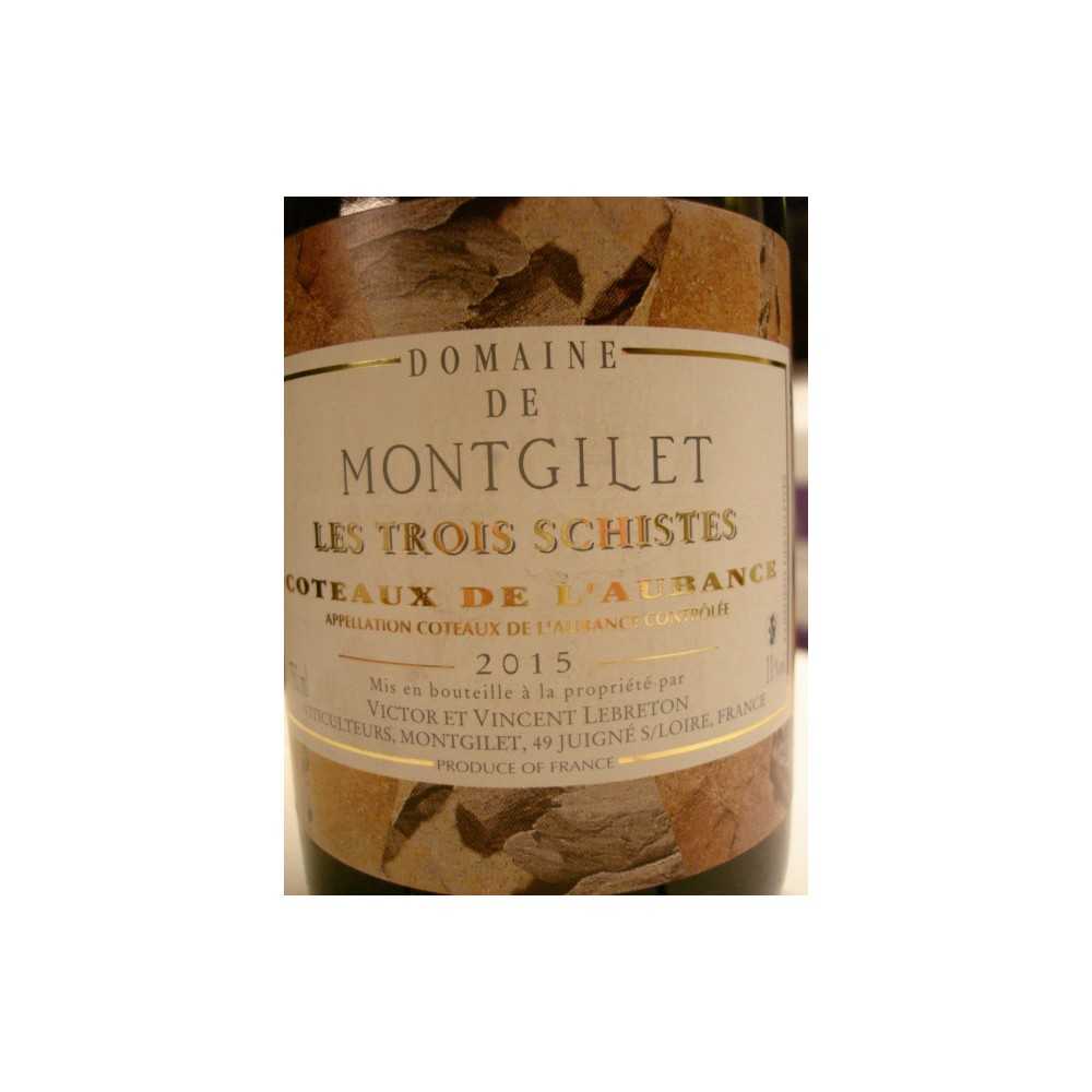 COTEAUX DE L'AUBANCE Domaine de Montgilet Les Trois SCHISTES 2014