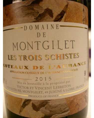 COTEAUX DE L'AUBANCE Domaine de Montgilet Les Trois SCHISTES 2014