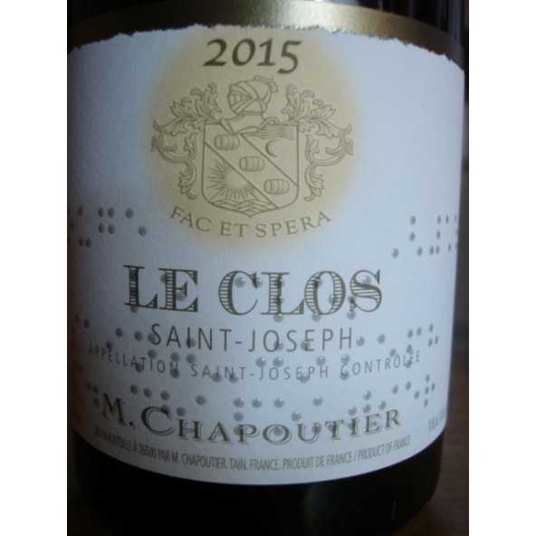 SAINT JOSEPH ROUGE LE CLOS CHAPOUTIER 2012