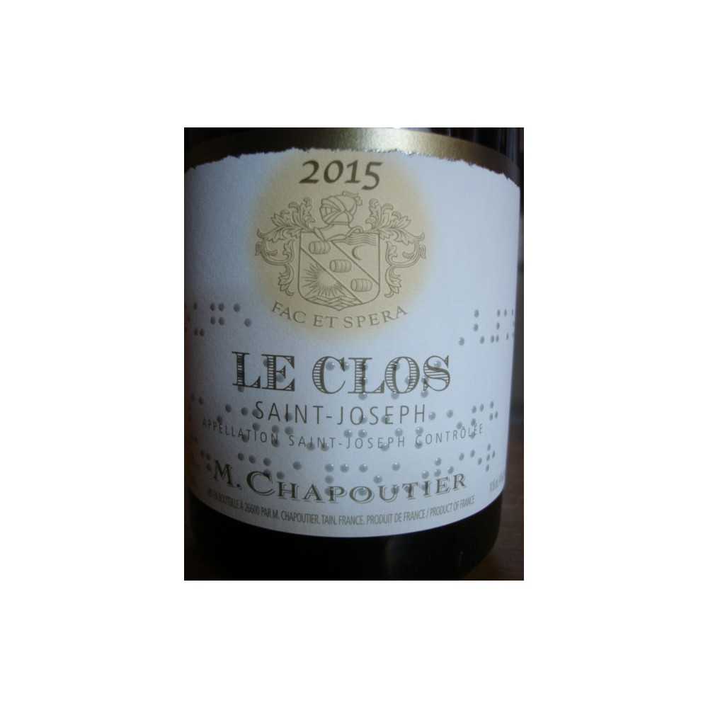 SAINT JOSEPH ROUGE LE CLOS CHAPOUTIER 2012