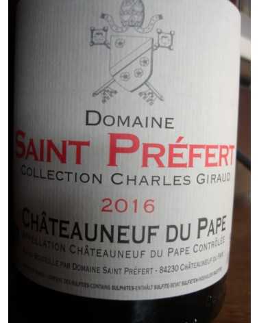 CHATEAUNEUF DU PAPE CHARLES GIRAUD SAINT PREFERT 2016