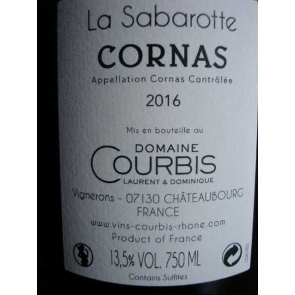 CORNAS LA SABAROTTE Dom. COURBIS 2016