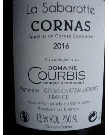 CORNAS LA SABAROTTE Dom. COURBIS 2016