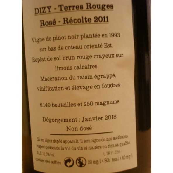 CHAMPAGNE JACQUESSON DIZY TERRES ROUGES ROSE 2011