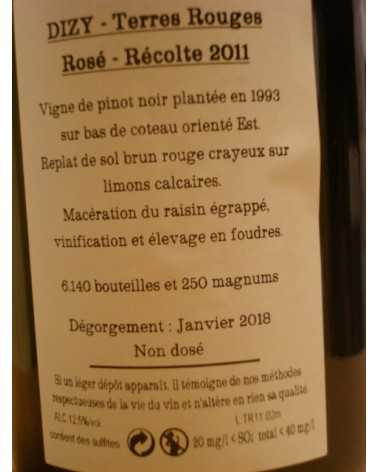 CHAMPAGNE JACQUESSON DIZY TERRES ROUGES ROSE 2011