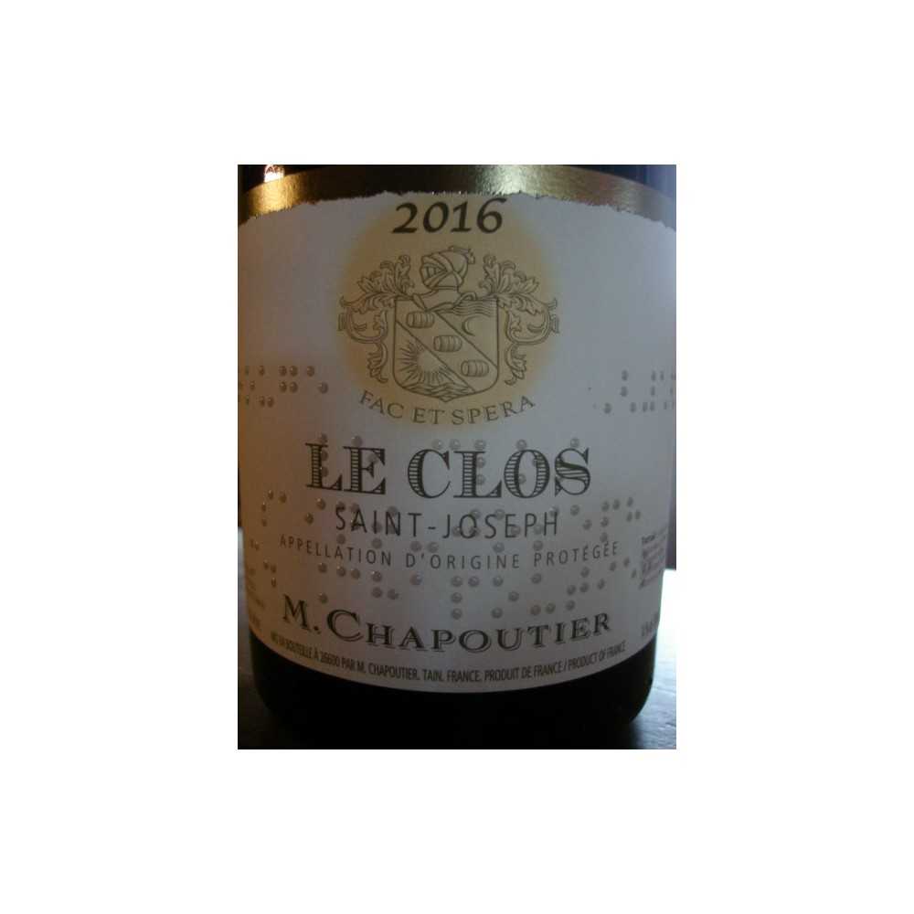 SAINT JOSEPH ROUGE LE CLOS CHAPOUTIER 2015