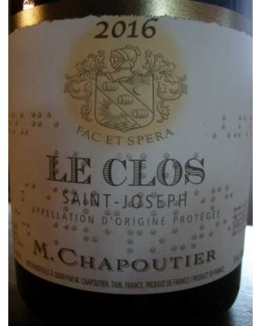 SAINT JOSEPH ROUGE LE CLOS CHAPOUTIER 2015