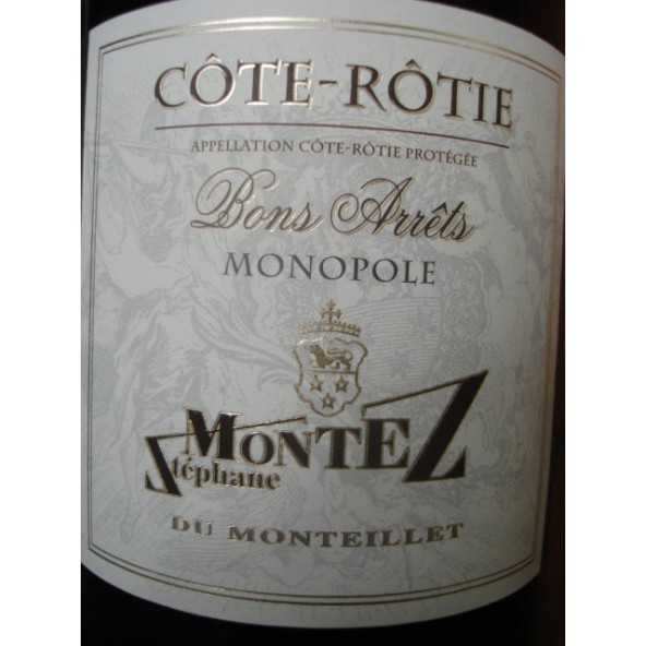 COTE ROTIE BONS ARRETS DOMAINE DU MONTEILLET