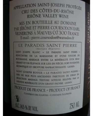 SAINT JOSEPH Le Paradis Saint Pierre Rouge Coursodon 2016