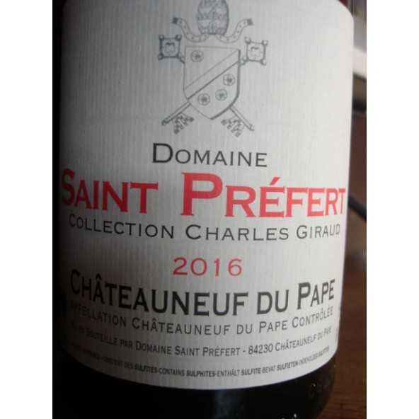 CHATEAUNEUF DU PAPE CHARLES GIRAUD SAINT PREFERT 2016