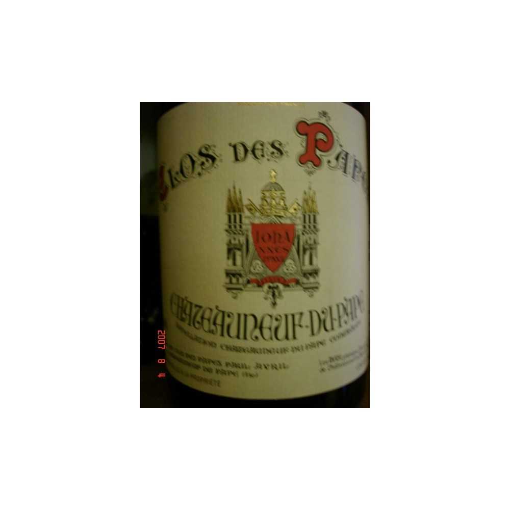 CHATEAUNEUF CLOS DES PAPES rouge 1/2 en 2003-2004-2005-2006-2007